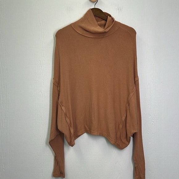 Free People - We The Free Alameda Lightweight Ribbed Pullover Acorn Top Size SM - Picture 8 of 12